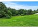 Lush green backyard with white fencing in a serene, private setting at 2595 Ross Rd, Snellville, GA 30039