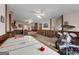 Game room featuring an air hockey table, pool table, and drum set for entertainment at 228 Indian Creek Rd, Locust Grove, GA 30248