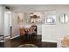 Stylish dining area featuring a modern table, chairs, and decorative shelving at 3063 Chastain Park Ne Ct, Atlanta, GA 30342