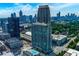 Stunning aerial view of city skyline and modern high-rise community with great amenities at 361 17Th St # 2120, Atlanta, GA 30363