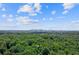 City skyline aerial view framed by lush trees against a blue sky at 1183 Woods Ne Cir, Atlanta, GA 30324