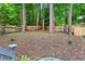 Large wooded backyard with a privacy fence for outdoor entertaining and relaxation at 1183 Woods Ne Cir, Atlanta, GA 30324