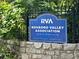 Roxboro Valley Association sign at community swim and tennis club at 1183 Woods Ne Cir, Atlanta, GA 30324