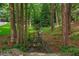 Picturesque creek with a quaint bridge amidst a lush, wooded setting at 1183 Woods Ne Cir, Atlanta, GA 30324