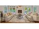 Elegant living room with a fireplace and stylish decor at 1183 Woods Ne Cir, Atlanta, GA 30324