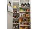 Well-stocked pantry with adjustable shelving and wide variety of food and supplement items at 3909 Obryant Se Cir, Smyrna, GA 30082
