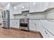 Well-equipped kitchen featuring stainless steel appliances and white cabinetry at 646 Darlington Ne Cir, Atlanta, GA 30305