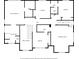 Detailed upper level floor plan with primary bedroom, W.I.C and recreation room at 1450 Liberty Ln, Cumming, GA 30040