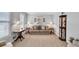 Bright living room with comfortable seating and a display cabinet at 3574 Timberloch Trl, Snellville, GA 30039