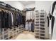 Spacious walk-in closet with ample shelving and storage space for clothes and shoes at 788 W Marietta St # 1809, Atlanta, GA 30318