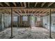 Unfinished basement with concrete floor, walls, and exterior access at 2475 Harvel Nw Dr, Atlanta, GA 30318