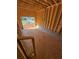 Unfinished garage showcasing wood framing, concrete flooring, and natural light, highlighting the home's construction progress at 451 Courthouse Park Dr, Temple, GA 30179