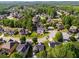 Aerial image of a residential area featuring houses, streets, and trees at 81 Richmond Way, Villa Rica, GA 30180