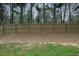 Spacious backyard area featuring a wooden fence, offering privacy and a natural backdrop of mature trees at 1649 Southgate Mill Nw Dr, Duluth, GA 30096