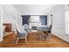 Bright office with hardwood floors, wainscoting, fireplace and white trim at 1121 Vinings Grove Se Way, Smyrna, GA 30082