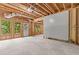 Unfinished basement with wood frame walls and windows, ready for customization at 3803 Upland Dr, Marietta, GA 30066
