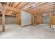 Unfinished basement with wood frame walls, ready for customization at 3803 Upland Dr, Marietta, GA 30066
