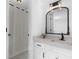 Contemporary bathroom with a shower, modern vanity, and elegant fixtures creates a clean and stylish space at 3803 Upland Dr, Marietta, GA 30066