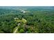 Scenic aerial view overlooking the property, featuring lush greenery, tree lined street, and surrounding landscape at 190 Paul Aiken Rd, Dallas, GA 30157