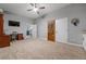 Large office area featuring a built-in desk and natural light at 190 Paul Aiken Rd, Dallas, GA 30157