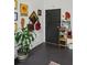Inviting entryway featuring a black front door, modern decor, and stylish accents at 195 Arizona Ne Ave # 197, Atlanta, GA 30307