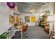 Bright studio space with industrial ceiling, light walls, and an art desk, for the perfect painting area at 195 Arizona Ne Ave # 197, Atlanta, GA 30307