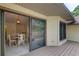 Outdoor deck and dining room with sliding glass door at 202 Garden Ct, Atlanta, GA 30328