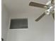 Close-up of ceiling fan and attic access hatch at 2682 Field Spring Dr, Lithonia, GA 30058