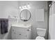 Bathroom featuring a new vanity with ample storage and a shower/tub combo at 3525 Stone Cliff Way, Woodstock, GA 30189