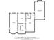 Basement floor plan with recreation room, bedroom, bathroom, workshop and multiple storage rooms at 3525 Stone Cliff Way, Woodstock, GA 30189