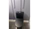 Contemporary bathroom featuring a sleek black toilet against a decorative wall at 6716 Browns Mill Rd, Lithonia, GA 30038