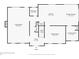 First floor layout of the home featuring a kitchen, living room, and dining room at 2196 Kildare Nw Way, Kennesaw, GA 30152