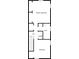 Second-floor plan showing the primary bedroom, bedroom, bath, and laundry at 812 Dixie Ne Ave, Atlanta, GA 30307