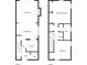 A diagram exhibiting the floorplan for the first floor living room, dining area, kitchen, foyer, and second floor bedrooms at 812 Dixie Ne Ave, Atlanta, GA 30307