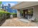 Relaxing patio with sliding glass doors, a privacy fence, and lounge furniture at 812 Dixie Ne Ave, Atlanta, GA 30307