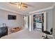 Large carpeted room provides space for work and rest and features a closet and ceiling fan at 2165 Shillings Chase Nw Dr, Kennesaw, GA 30152