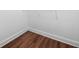 Close up of closet space, showcasing wood-look flooring at 262 Bell Grove Ln, Suwanee, GA 30024