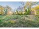 Spacious backyard with a large shed and a view of the trees in the distance at 2693 Larkspur Se Dr, Atlanta, GA 30316