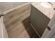 Close up of a bathroom vanity with granite countertop and gray shaker cabinets at 45 Emerald Ln, Covington, GA 30014