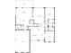 First floor plan showing the layout of the kitchen, living spaces, and garage at 5357 Harbury Cv, Suwanee, GA 30024
