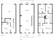 Detailed floor plan showcasing the layout of this multi-story townhome at 204 Wilbur Se Ave, Atlanta, GA 30316
