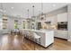 Stylish kitchen featuring a large island with seating and modern appliances at 204 Wilbur Se Ave, Atlanta, GA 30316