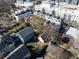 Atlanta homes in an aerial view showcase neighborhood living and proximity to community at 77 Krog Ne St, Atlanta, GA 30307