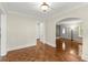 Dining room featuring parquet flooring and views into multiple rooms at 1098 Cascade Sw Cir, Atlanta, GA 30311