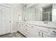 Bathroom featuring double sinks with vanity and tile flooring at 2026 Forte Lane, Alpharetta, GA 30009