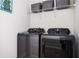 Well-equipped laundry area with high-efficiency washer and dryer set on a clean, simple white backdrop at 2026 Forte Lane, Alpharetta, GA 30009
