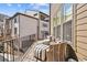 Inviting balcony with wicker chairs, striped cushions, and views of the neighborhood at 6838 Prelude Dr, Atlanta, GA 30328