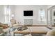 Bedroom sitting area boasts a large television, a dresser, and stylish furniture at 6838 Prelude Dr, Atlanta, GA 30328