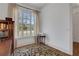 Bedroom with a view of the neighborhood, hardwood floors, and natural light from a large window at 2620 Middle Coray Cir, Marietta, GA 30066