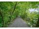 Scenic gravel walking path through lush greenery, inviting leisurely strolls amidst nature's tranquility at 411 Mountain View Ln, Woodstock, GA 30188